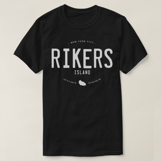 Rikers Island, NYC T-shirt (Design voorkant)