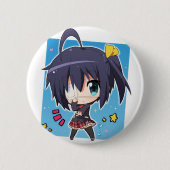 Rikka Takanashi chibi (Chuunibyou_Anime) Ronde Button 5,7 Cm (Voorkant)