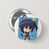 Rikka Takanashi chibi (Chuunibyou_Anime) Ronde Button 5,7 Cm (Voorkant /achterkant)