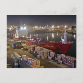 Rikke Theresa vrachtschip in de haven van Hull Briefkaart
