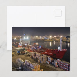 Rikke Theresa vrachtschip in de haven van Hull Briefkaart