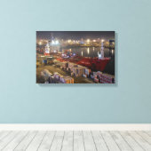 Rikke Theresa vrachtschip in de haven van Hull Canvas Afdruk (Insitu (Houten vloer))