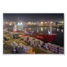 Rikke Theresa vrachtschip in de haven van Hull