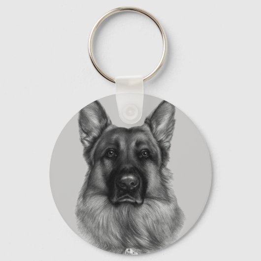 Rikko, Duitse herder Sleutelhanger (Voorkant)