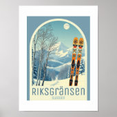 Riksgränsen Zweden skigebied Poster (Voorkant)