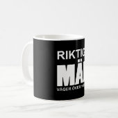 Riktiga män väger över 100 kilo koffiemok (Voorkant links)