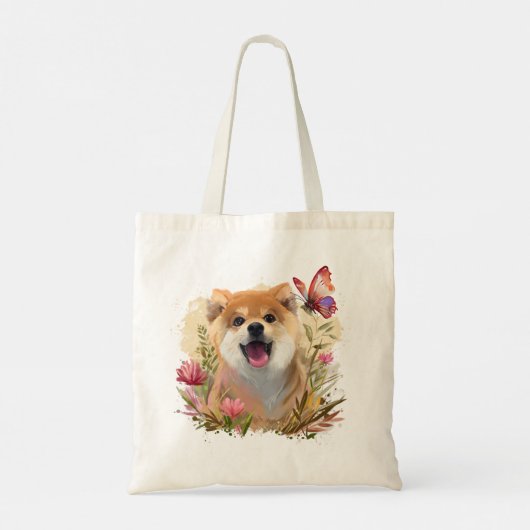 Riku en de vlinder tote bag (Achterkant)