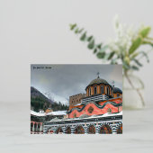 Rila-klooster, Bulgarije ansichtkaart Folie Feestdagen Briefkaart (Staand Voorkant)