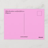 Rila Mountains and Pink Flowers in Bulgaria Briefkaart (Achterkant)