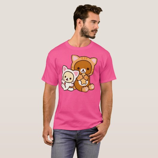 Rilakkuma-and-Korilakkuma-in-kostuums T-shirt (Voorkant volledig)