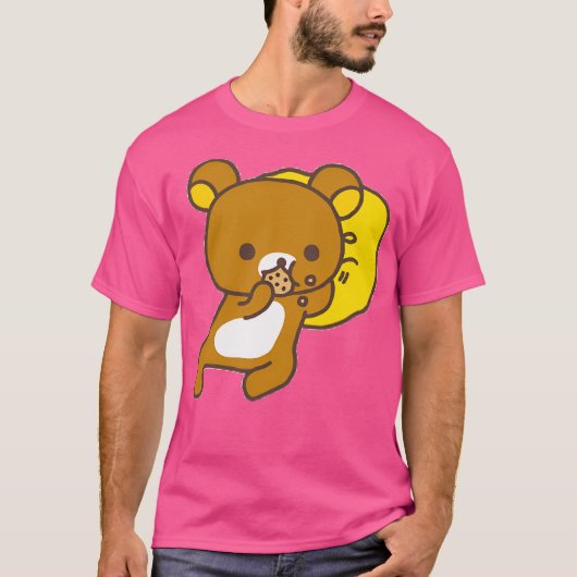 Rilakkuma eet koekje Kawaii T-shirt (Voorkant)
