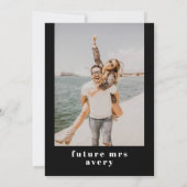 RILEY Bold Bohemian Retro Photo Vrijgezellenfeest Kaart (Achterkant)