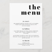 RILEY Bold Modern Retro Let's Eat Menu Kaart (Voorkant)