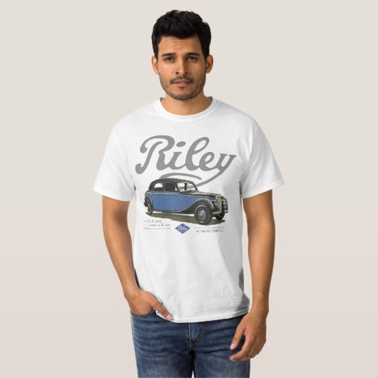 Riley Classic Car T Shirt (Voorkant volledig)