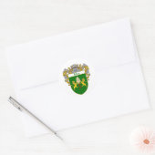 Riley Coat of Arms (Beheerd) Ronde Sticker (Envelop)
