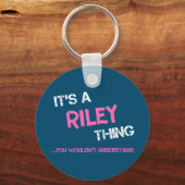 Riley dat je niet zou begrijpen sleutelhanger (Achterkant)