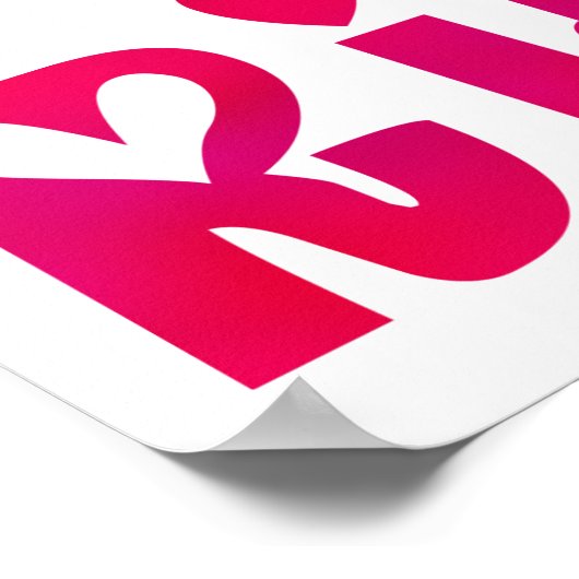 Riley in Hearts Poster (Hoek)