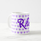 Riley in het Paars Koffiemok (Voorkant links)