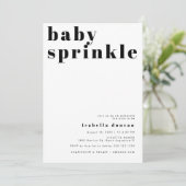 RILEY Modern Bold Baby Sprinkle Kaart (Staand voorkant)