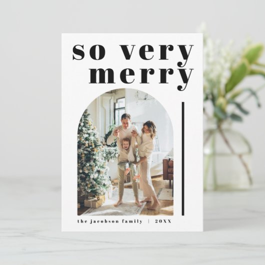 RILEY Modern, zo prettig kerst Kaart (Staand voorkant)