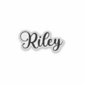 Riley Naam - Handgeschreven kalligrafie Sticker (Voorkant)