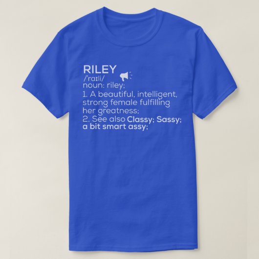 Riley Naam Riley Definitie Riley Vrouw Naam Riley T-shirt (Design voorkant)
