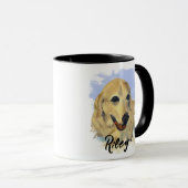 “Riley” – Portret van een hond - Personaliseer de Mok (Voorkant rechts)