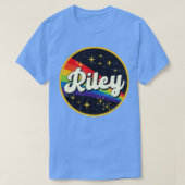 Riley regenboog in ruimte  grunge stijl t-shirt (Design voorkant)