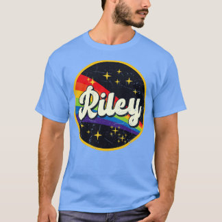 Riley regenboog in ruimte  grunge stijl t-shirt