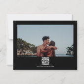 RILEY Retro Bold Contemporary Save the Date Kaart (Achterkant)