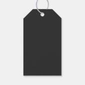 RILEY Retro Vet Zwart Modern Dank Je Cadeaulabel (Achterkant)