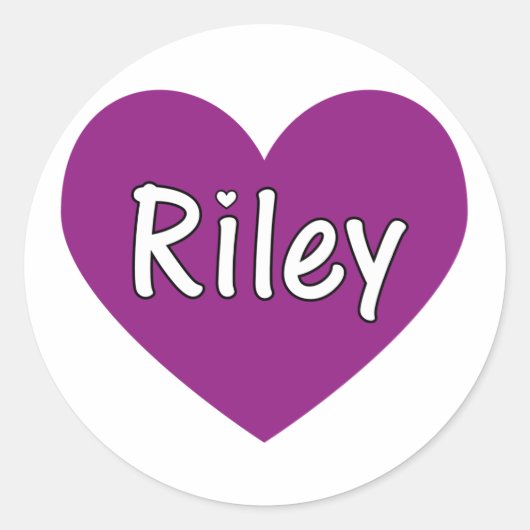 Riley Ronde Sticker (Voorkant)