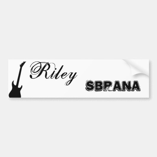 Riley Sbrana bumpersticker (Voorkant)