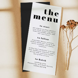 RILEY Vet Moderne Retro Lange Let's Eat Menukaart