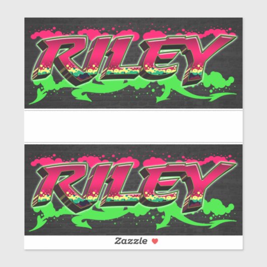 Riley Vorname Name Graffiti Aufkleber Sticker (Vel)