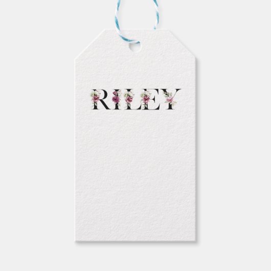 Riley's naam. Mijn naam is Riley. Cadeaulabel (Voorkant)