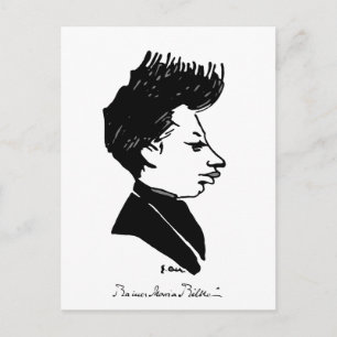 Rilke Caricature Briefkaart