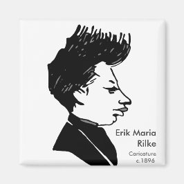 Rilke - Karikatuur Magneet