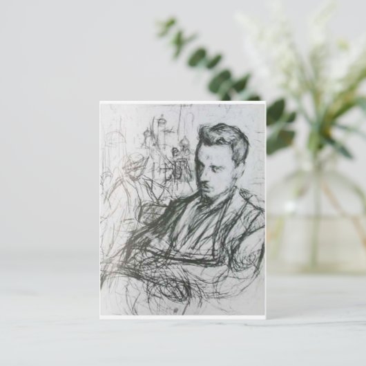 Rilke - Sketch Briefkaart (Staand voorkant)