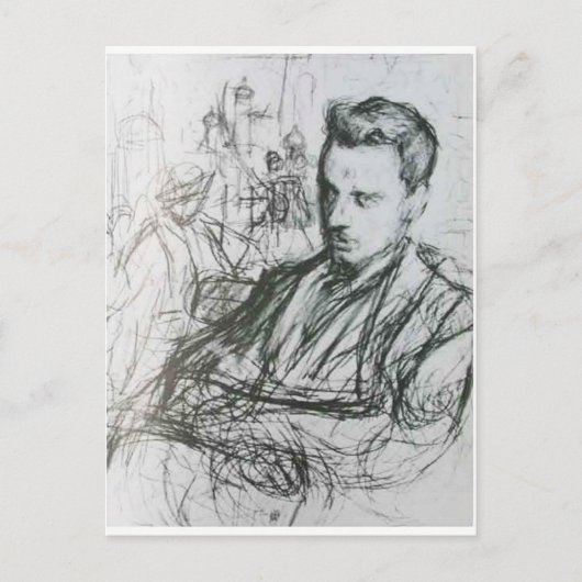 Rilke - Sketch Briefkaart (Voorkant)