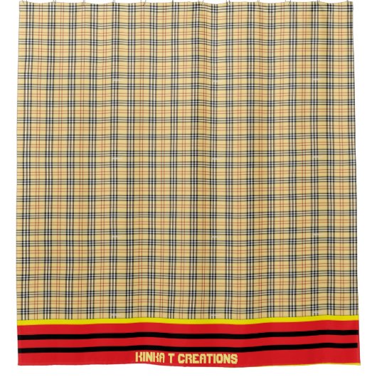 Rilla Plaid Douchegordijn (Voorkant)