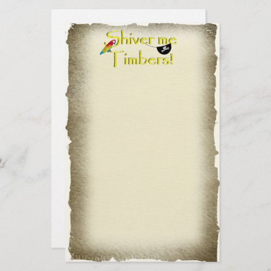 RILLEN ME TIMBERS! BRIEFPAPIER (Voorkant / Achterkant)