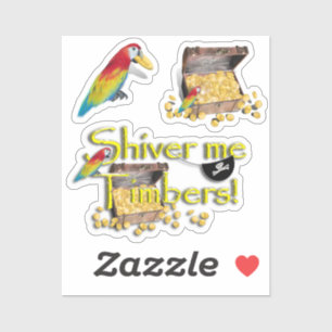 RILLEN ME TIMERS! piratenborst Sticker