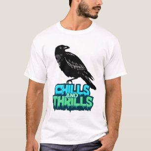 Rillingen en sensaties Raven Spooky Halloween Tshi T-shirt