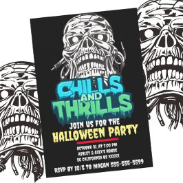 Rillingen en sensaties Schedel Graphic Halloween H Kaart