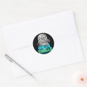 Rillingen & sensaties Schedel Graphic Halloween st Ronde Sticker (Envelop)