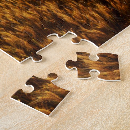 Rillingen van rijpe tarwe legpuzzel (Zijkant)