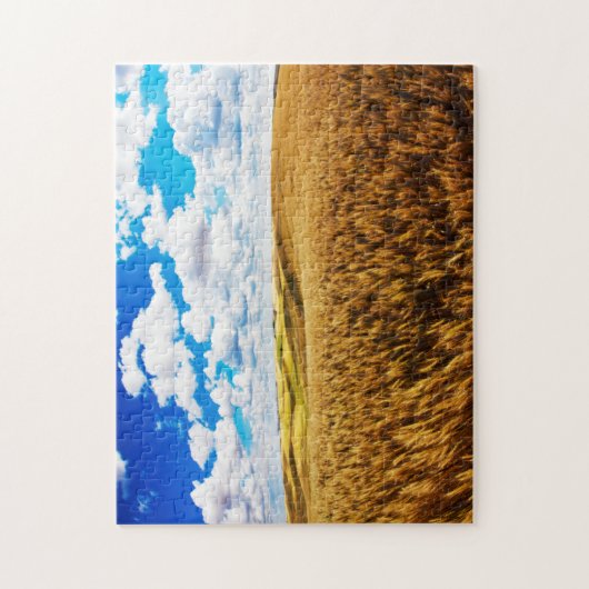 Rillingen van rijpe tarwe legpuzzel (Verticaal)