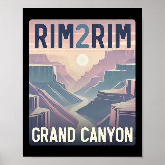 Rim 2 Rim Grand Canyon Trail Run Outfit Poster