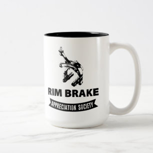 Rim Brake Appreciation Society Tweekleurige Koffiemok